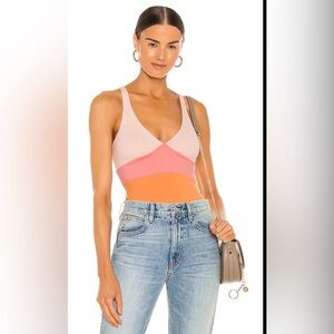 Susana Monaco Cross Strap Back Tank in Creamsicle REVOLVE Top Size Small